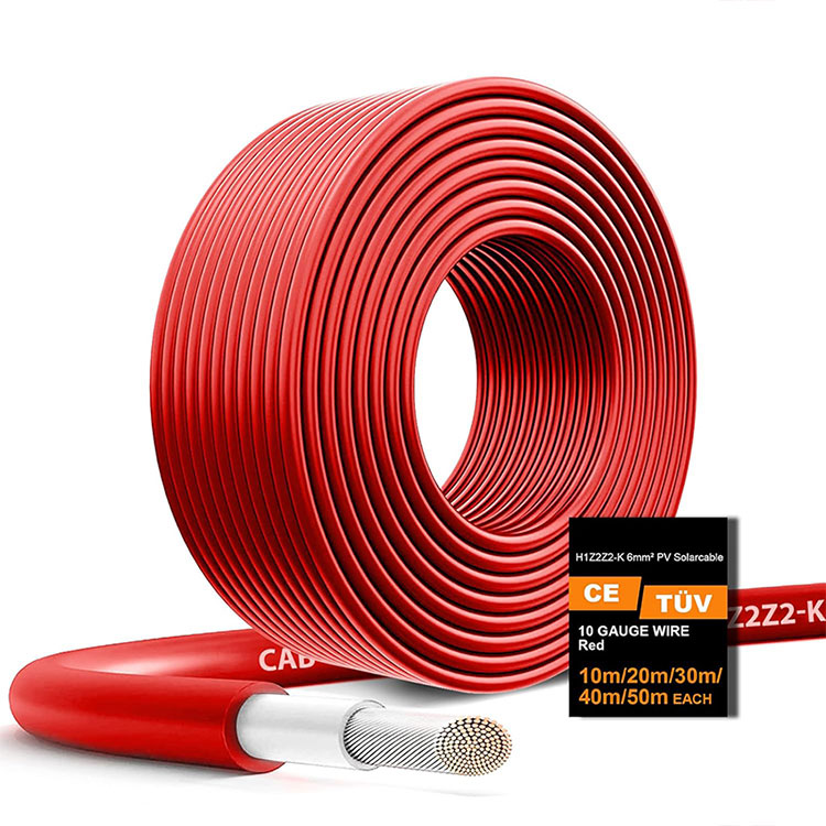 Solar Panel Extension Wire H1Z2Z2-K Tinned Copper Outdoor Solar Wiring Cables